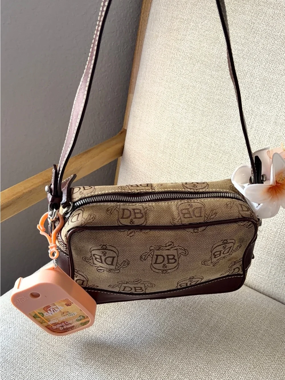 Monogram Brown Canvas Crossbody Bag